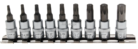 Zestaw kluczy Torx 1/4'' 9 sztuk